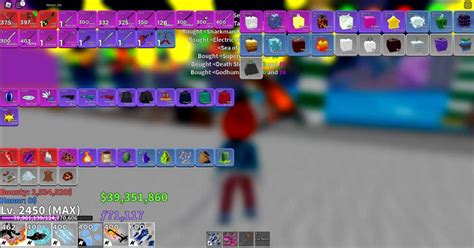 Blox Fruits Lv2450 Mirror Fractal Valkyrie Helm Godhuman Cursed