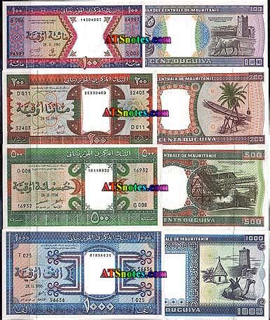 Mauritania banknotes - Mauritania paper money catalog and Mauritanian ...