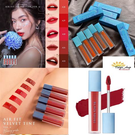 Son Kem Black Rouge Air Fit Velvet Tint Ver 6 Blueming Garden Shopee