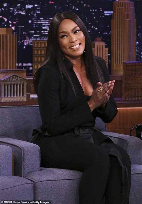 Angela Bassett Rocks A Chic Leather Ensemble In Nyc