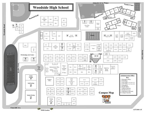 Woodside High School - Campus Map