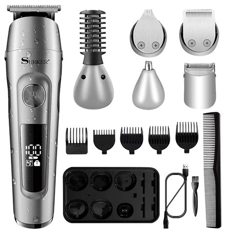 Surker Beard Trimmer Cordless Electric Hair Clipper For Men Shaver