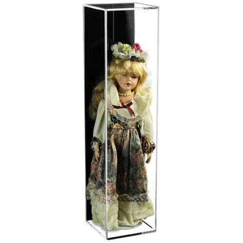 Deluxe Clear Acrylic Figurine Display Case For Doll Bobblehead Action