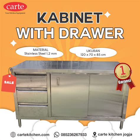 Kualitas Dan Fungsi Kabinet Dengan Laci Stainless Steel Dari Carte Kitchen Carte Kitchen