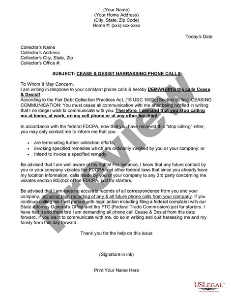 Nevada Cease And Desist Letter Cease Desist Us Legal Forms