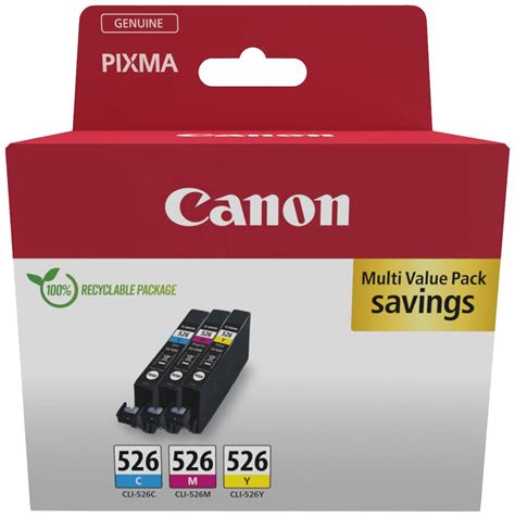 Canon Encre Cli C M Y Multipack D Origine Pack Bundle Cyan Magenta