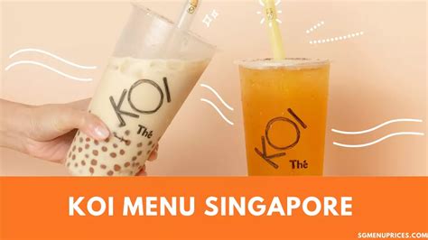 Koi Menu And Prices Singapore Updated