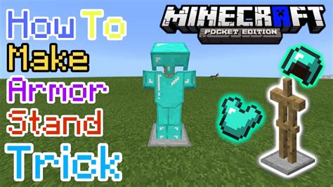 How To Make Armor Stand Trick In Mcpe Minecraft Pe Youtube