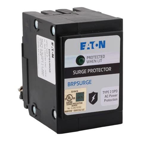 Eaton BR BRPSURGE 18kA 2P 120/240V Plug-On Neutral Surge Protector