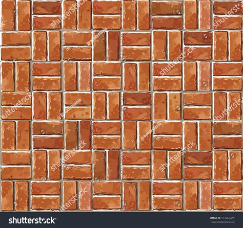 Red Brick Wall Seamless Vector Illustration Stock Vector 113263405 Shutterstock