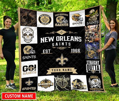 New Orleans Saints Personalized Premium Quilt Bgquilt Sportique Shop