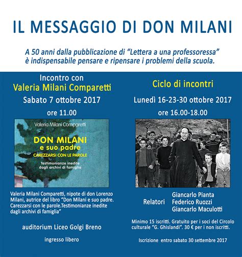 Il Messaggio Di Don Milani A Anni Dalla Morte Circolo Culturale