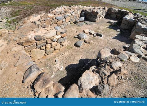 Ancient Guanche Rock Ruins In Gran Canaria Stock Photo Image Of Rock