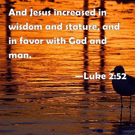 Luke And Jesus Increased In Wisdom And Stature And In Favor With