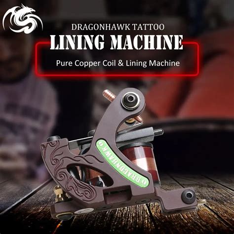 Dragonhawk New Design Lining Machine Iron 8 Wrap Coils Tattoo Machine