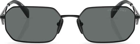 Prada Eyewear Triangle Logo Rectangular Sunglasses Shopstyle