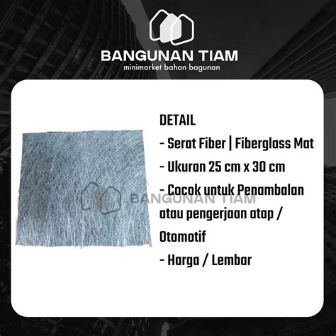 jual serat fiber  cm   cm fiber glass mat kain kasa serabut