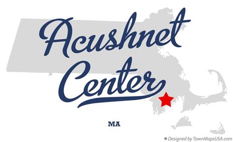 Map of Acushnet Center, MA, Massachusetts