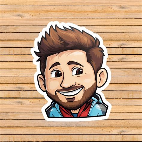 Lionel Messi Kawaii Sticker Argentina Legend Decal Kiss Cut Etsy