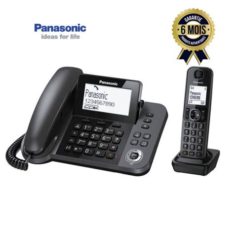 T L Phone Num Rique Duo Dect Panasonic Kx Tgf Avec Haut Parleur Et