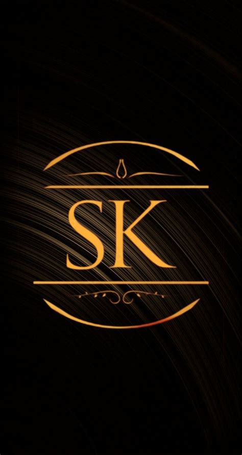 SK Logo On Black Background