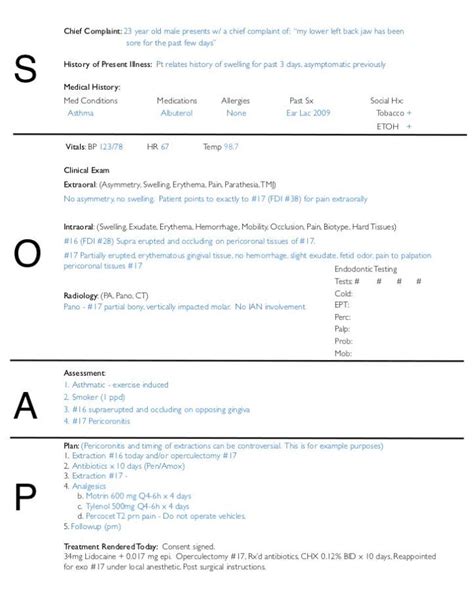 Soap Note Template Pendidikan Penyakit Rumah Sakit