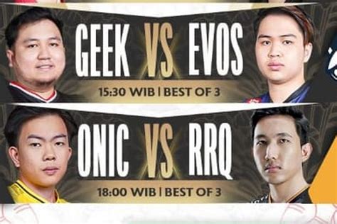 Link Live Streaming MPL ID S10 EVOS Vs Geek Fam Dan RRQ Vs ONIC Hari