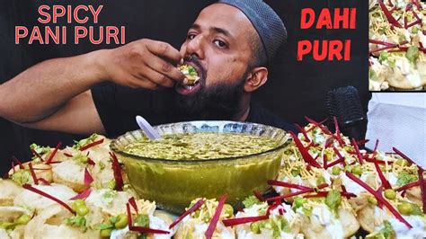 Spicy🥵pani Puri Gol Gappe😋 Dahi Puri Indian Famous Street Food Asmr Mukbang Imhungry01 Youtube