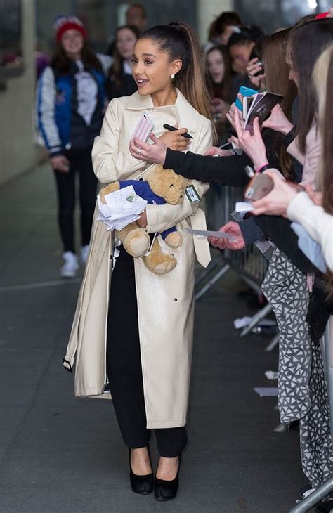 Ariana Grande White Long Coat Movie Leather Jackets