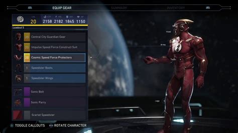 Injustice 2 Flash Gear Showcase Full Epic Gear Youtube