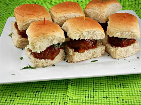 The Tasty Fork Slowcooker Recipe Crockpot Meatball Sliders With Peach