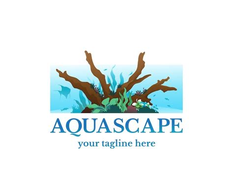 Premium Vector Aquascape Nature Tank Logo Design