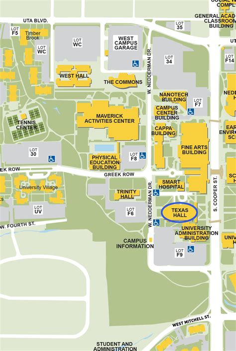 Uta Arlington Campus Map - Corene Charlotte