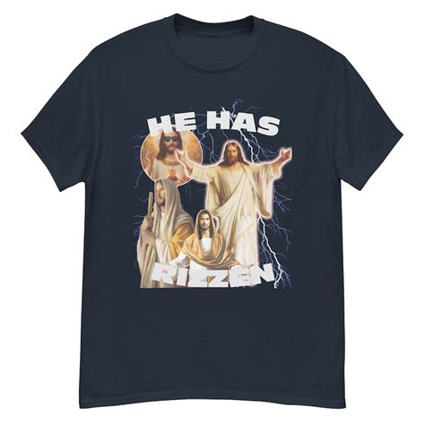 Jesus Christ Has Rizzen Funny T-shirt - Etsy