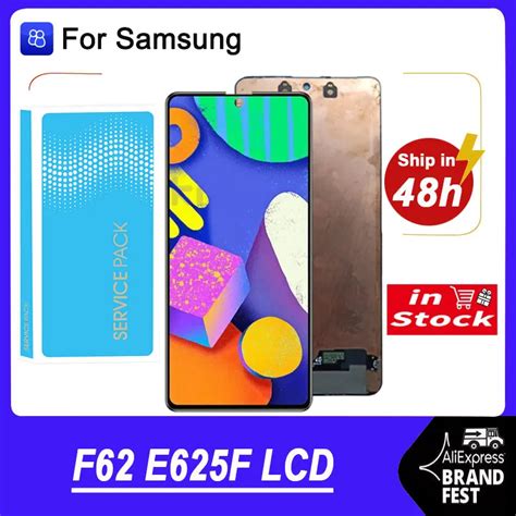 Original 6 7 Super Amoled Display For Samsung Galaxy F62 Lcd Touch Screen Digitizer Repair