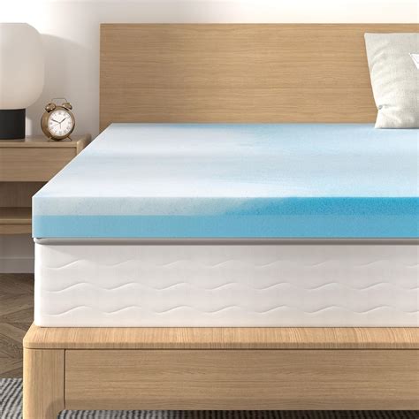 Bedstory Memory Foam Mattress Topper Full Size Inch Gel Swirl Memory