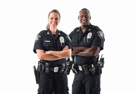 Premium Photo Photo Of Male And Female Police Officers