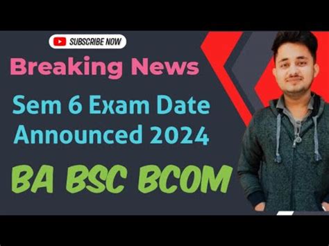 BCOM BA BSC Semester 6 Exam Date Announced 2024 Calcutta University