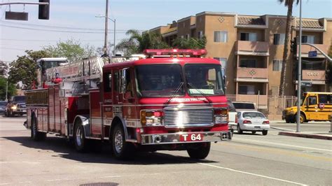 LAFD Battalion 13 Taskforce 64 Rescue 264 Rescue 864 Responding