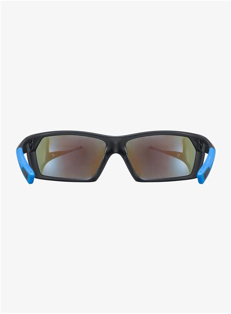 Okulary przeciwsłoneczne Uvex Sportstyle 225 black blue matt mirror blue