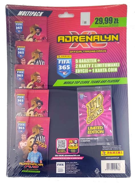 MULTIPACK FIFA 2024 KARTY PIŁKARSKIE DO ALBUMU PANINI ADRENALYN