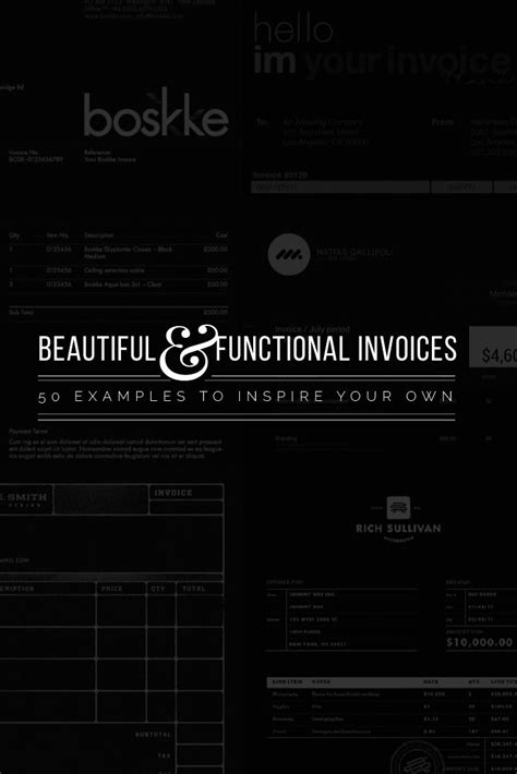 Invoice Design Examples To Inspire You Invoice Design Graphic