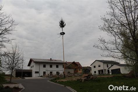 Maibaum In Der Der Dorfmitte Von Senkendorf Onetz