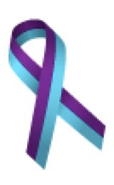 purple and teal ribbon meaning