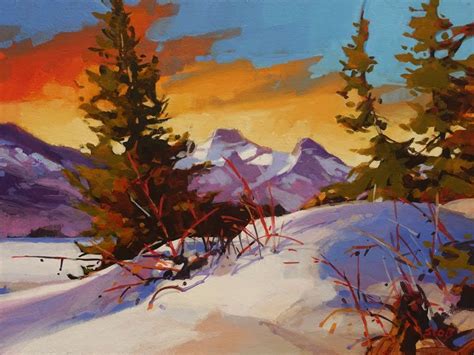 Mike Svob Artist Original Paintings White Rock Gallery Winter