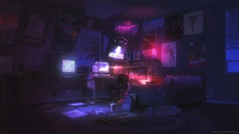 90 S Sunset Retro Room Pixel Live Wallpaper MoeWalls