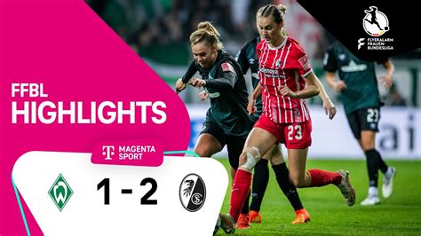 Sv Werder Bremen Sc Freiburg Highlights Flyeralarm Frauen Bundesliga 2223 Youtube