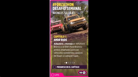 Forza Horizon Oto O Serie Desaf O Semanal Forzathon Broncos