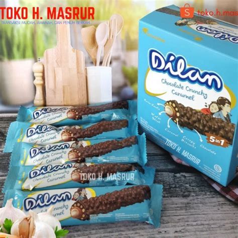 Jual Wafer Roll Dilan Chocolate Chrunchy Caramel Shopee Indonesia