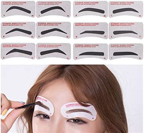 Amazon Pcs Eyebrow Stencils Styles Non Woven Shaping